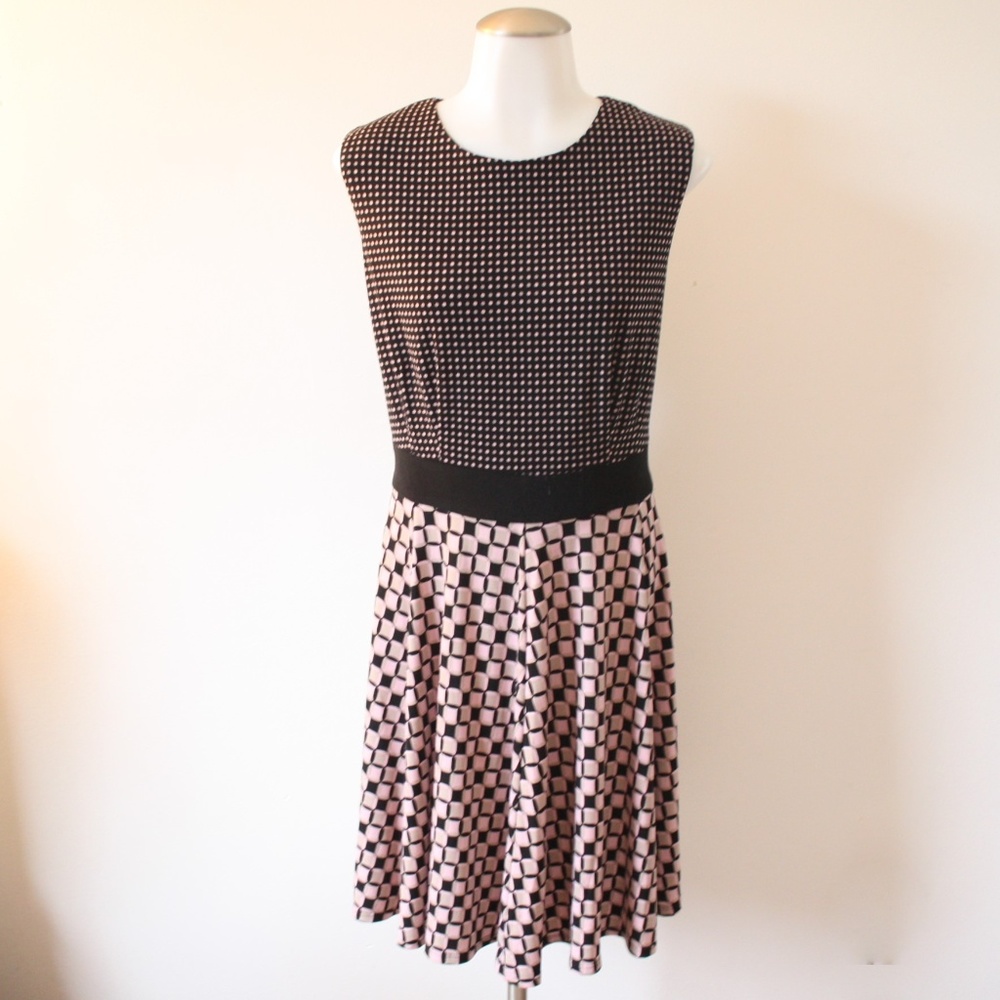 Size 16 North Style Light Pink & Black Sundress